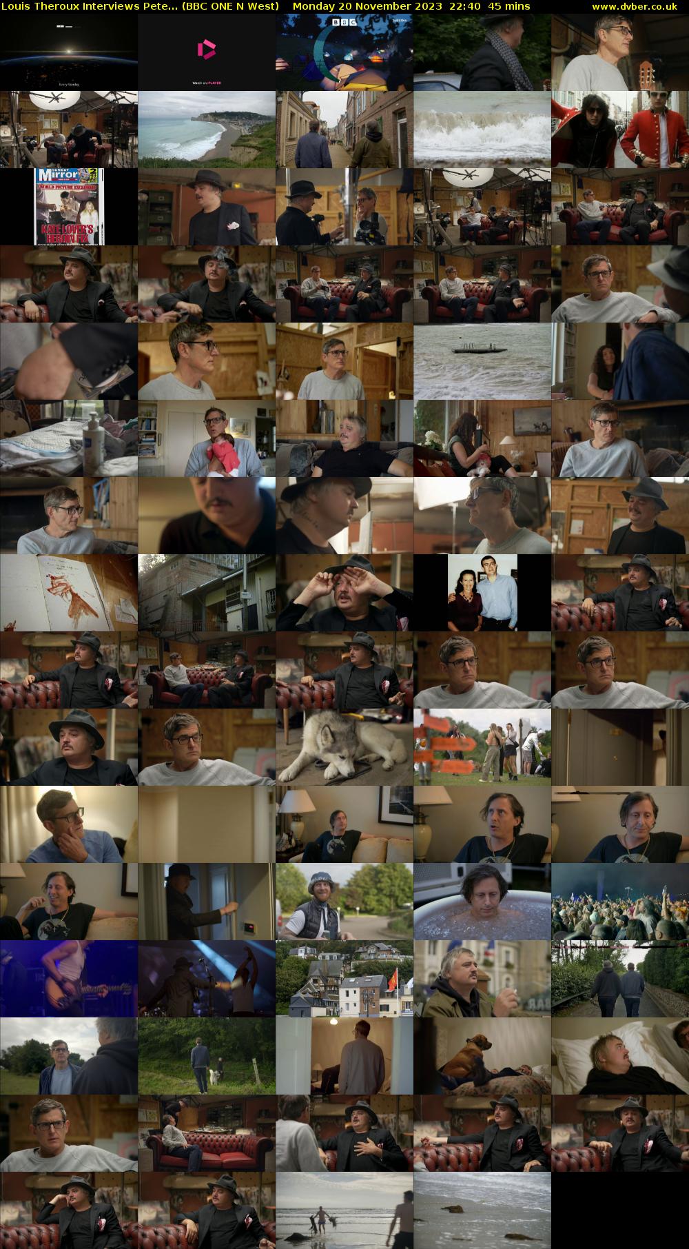 Louis Theroux Interviews Pete... (BBC ONE N West) Monday 20 November 2023 22:40 - 23:25