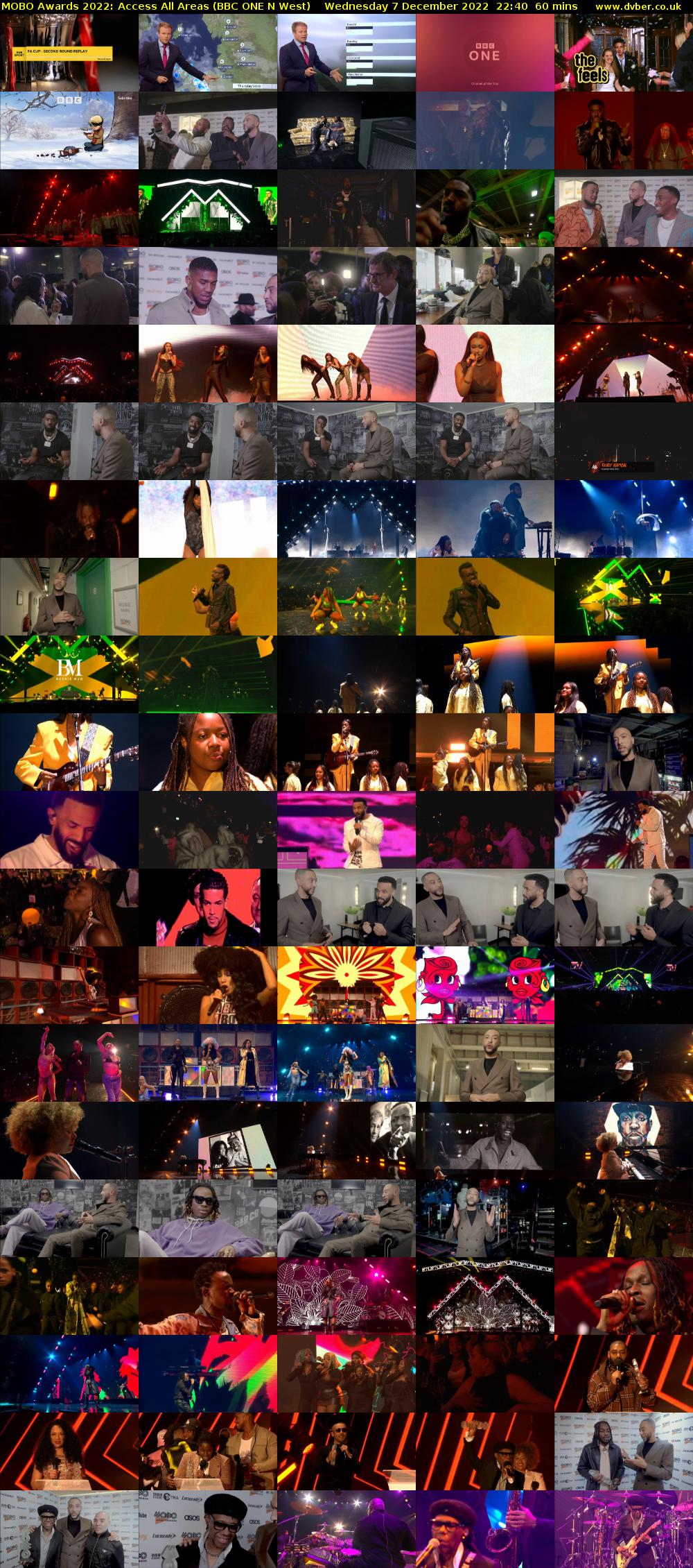 MOBO Awards 2022: Access All Areas (BBC ONE N West) Wednesday 7 December 2022 22:40 - 23:40