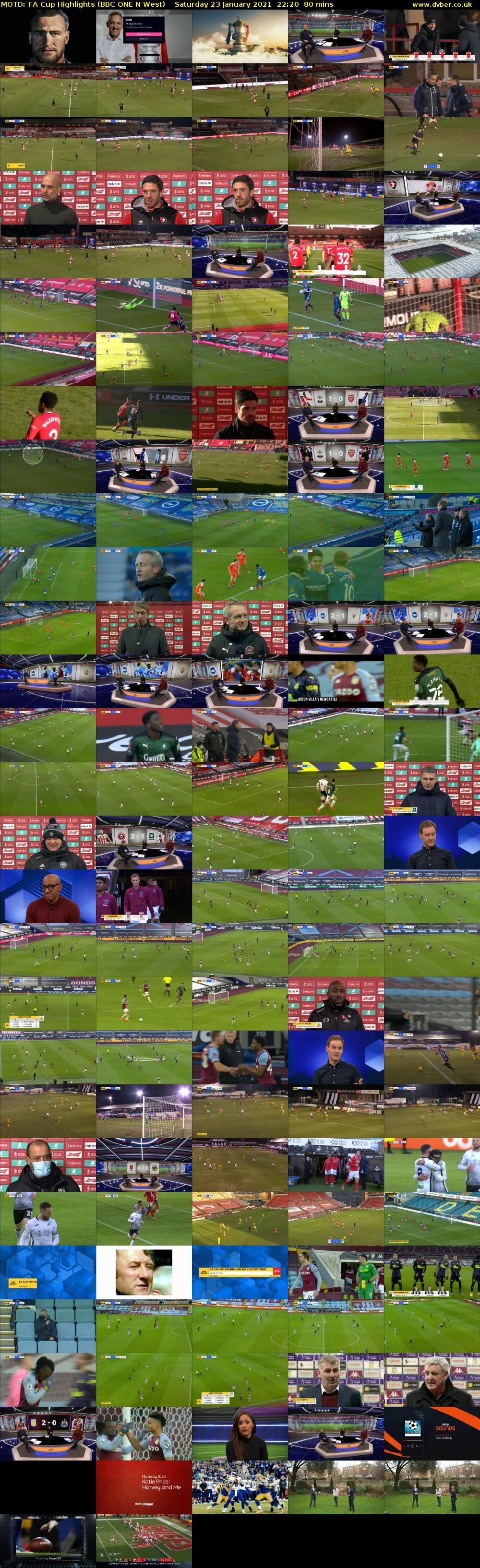 MOTD: FA Cup Highlights (BBC ONE N West) Saturday 23 January 2021 22:20 - 23:40