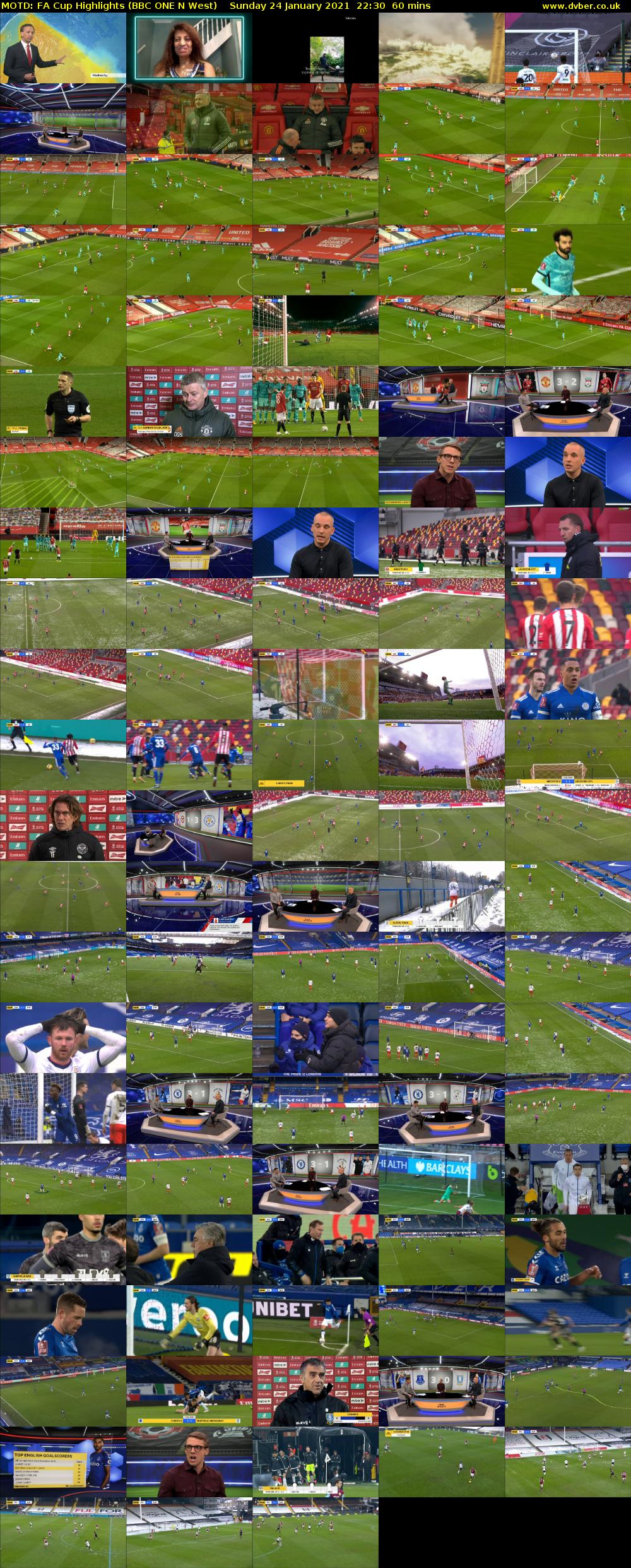 MOTD: FA Cup Highlights (BBC ONE N West) Sunday 24 January 2021 22:30 - 23:30