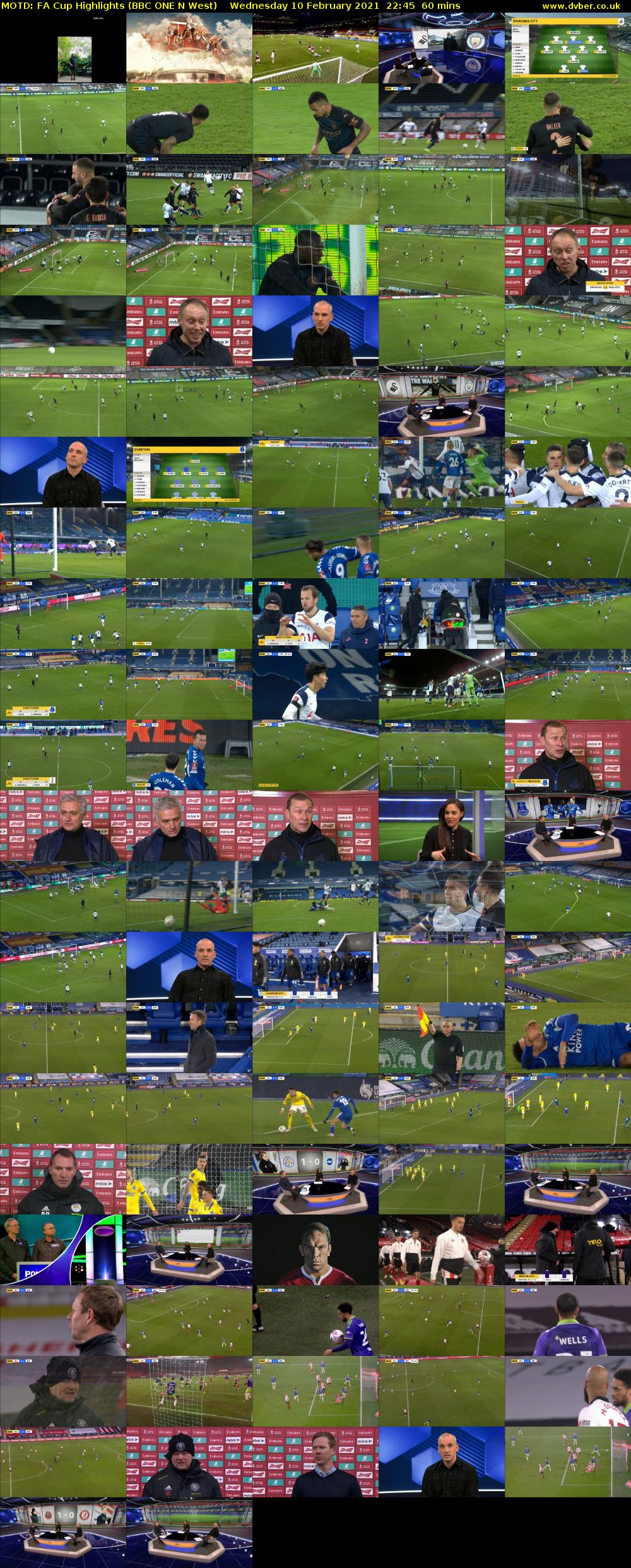 MOTD: FA Cup Highlights (BBC ONE N West) Wednesday 10 February 2021 22:45 - 23:45