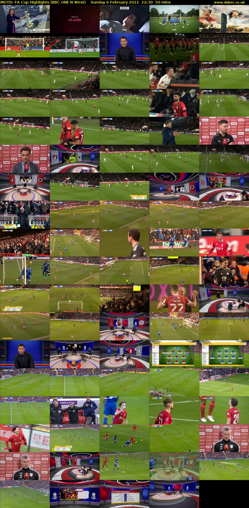 MOTD: FA Cup Highlights (BBC ONE N West) Sunday 6 February 2022 22:30 - 23:20