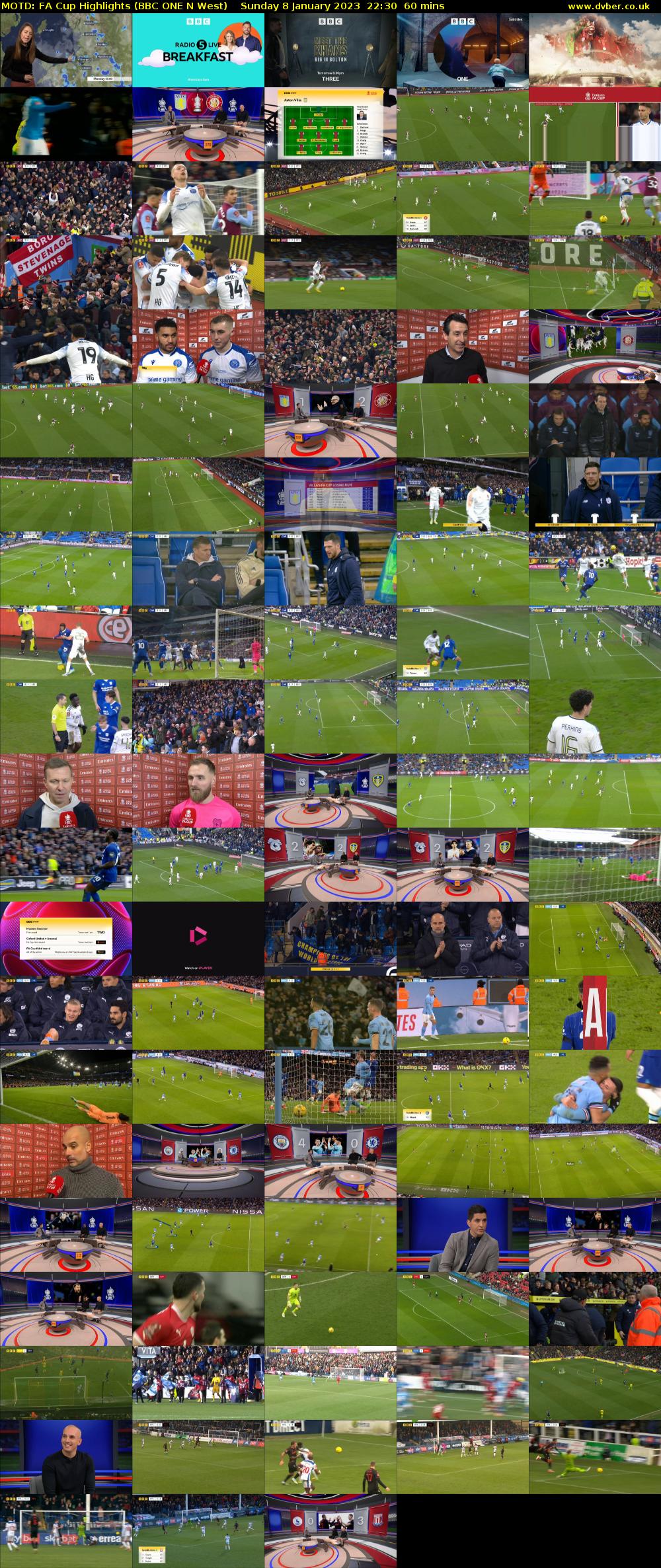 MOTD: FA Cup Highlights (BBC ONE N West) Sunday 8 January 2023 22:30 - 23:30