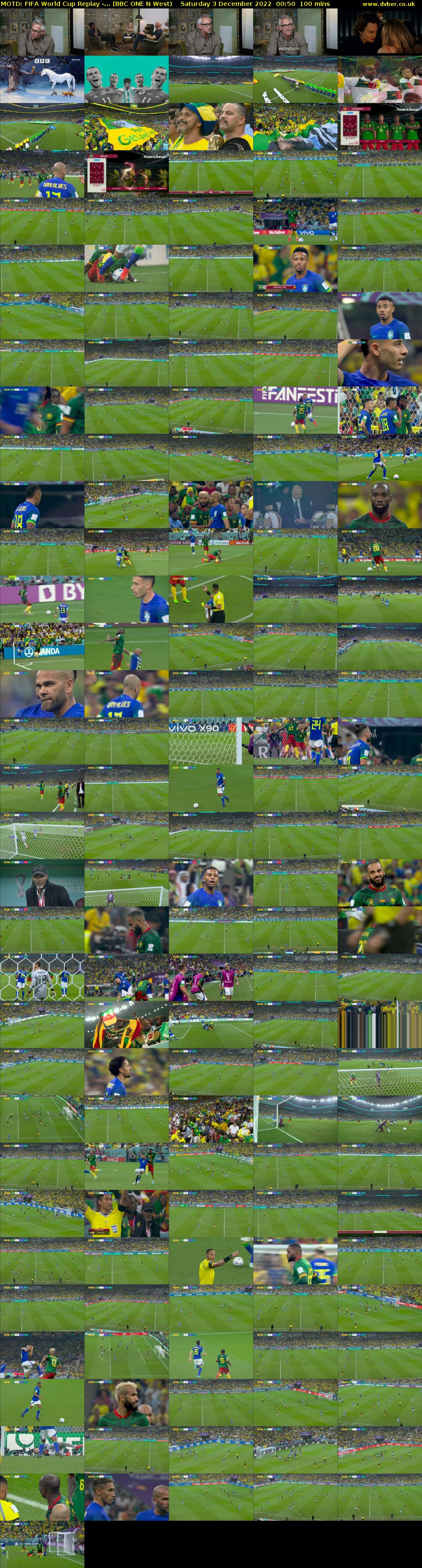 MOTD: FIFA World Cup Replay -... (BBC ONE N West) Saturday 3 December 2022 00:50 - 02:30
