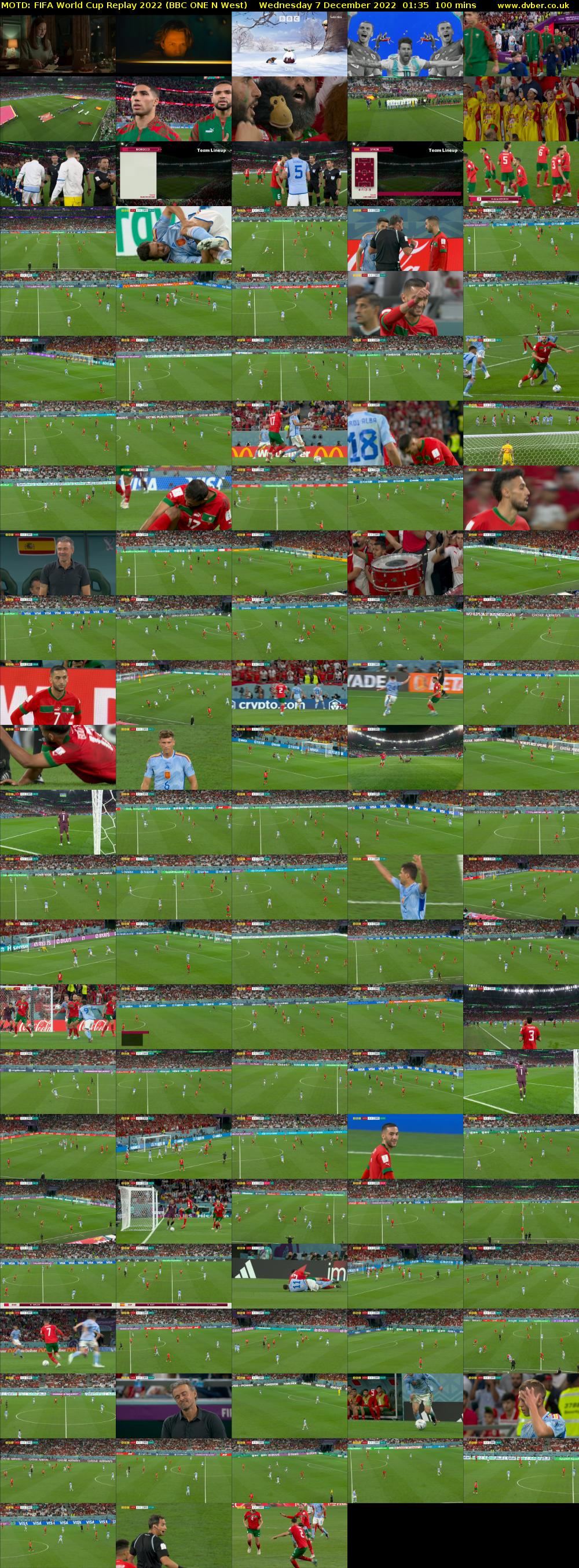 MOTD: FIFA World Cup Replay 2022 (BBC ONE N West) Wednesday 7 December 2022 01:35 - 03:15