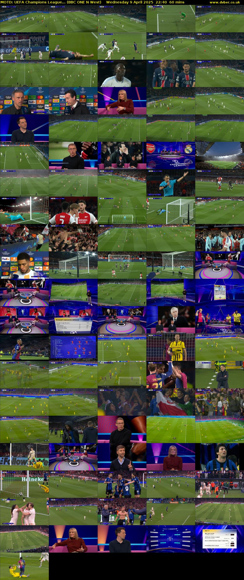 MOTD: UEFA Champions League... (BBC ONE N West) Wednesday 9 April 2025 22:40 - 23:40