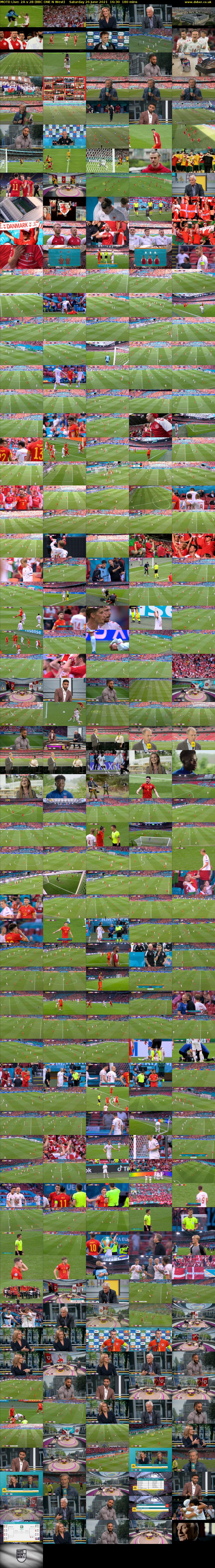 MOTD Live: 2A v 2B (BBC ONE N West) Saturday 26 June 2021 16:30 - 19:30