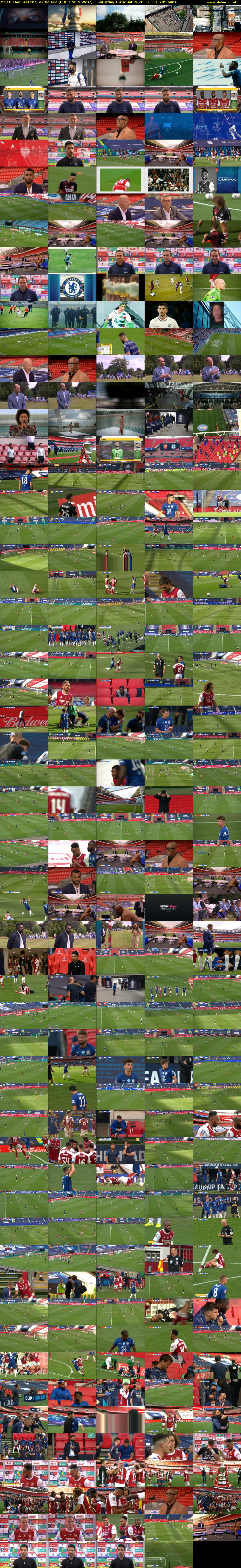 MOTD Live: Arsenal v Chelsea (BBC ONE N West) Saturday 1 August 2020 16:30 - 19:55