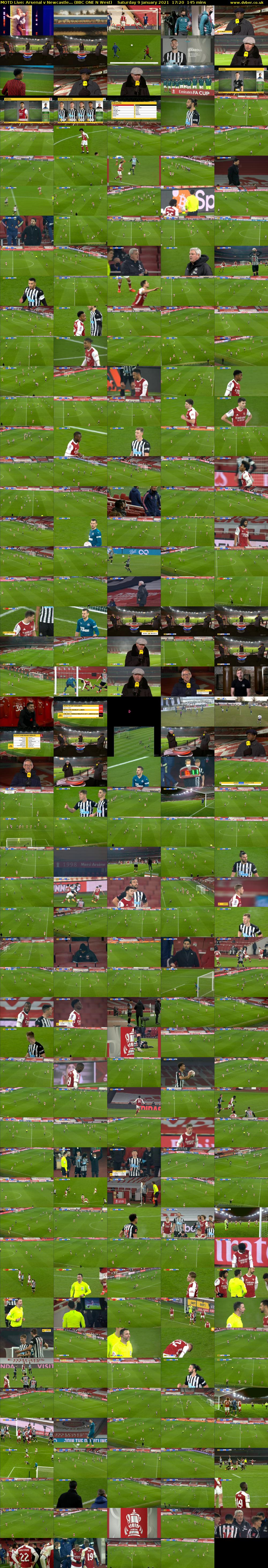 MOTD Live: Arsenal v Newcastle... (BBC ONE N West) Saturday 9 January 2021 17:20 - 19:45