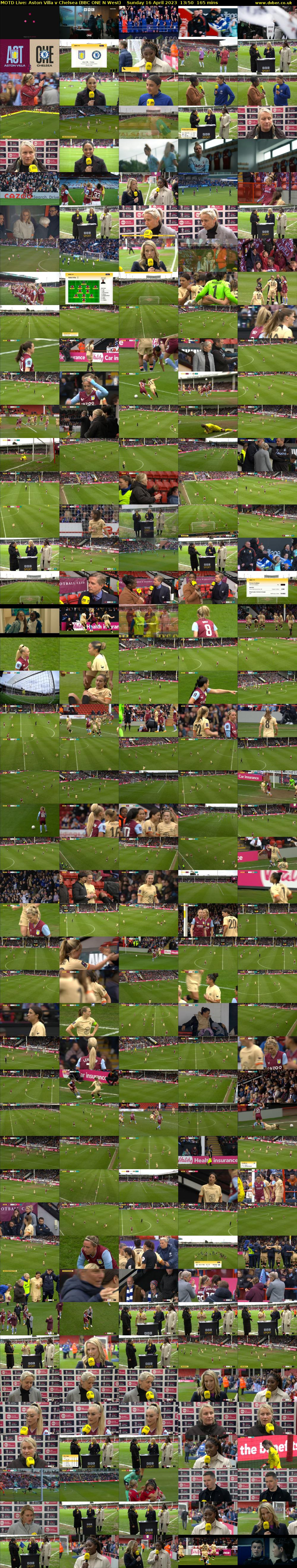 MOTD Live: Aston Villa v Chelsea (BBC ONE N West) Sunday 16 April 2023 13:50 - 16:35