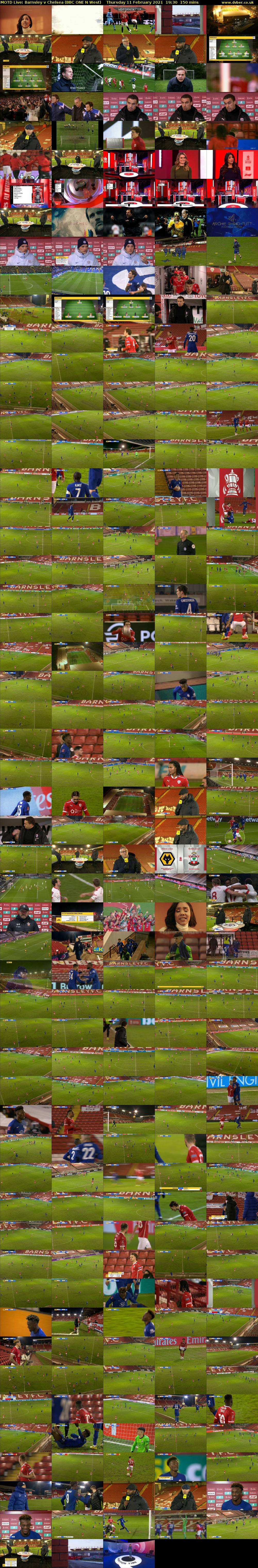 MOTD Live: Barnsley v Chelsea (BBC ONE N West) Thursday 11 February 2021 19:30 - 22:00