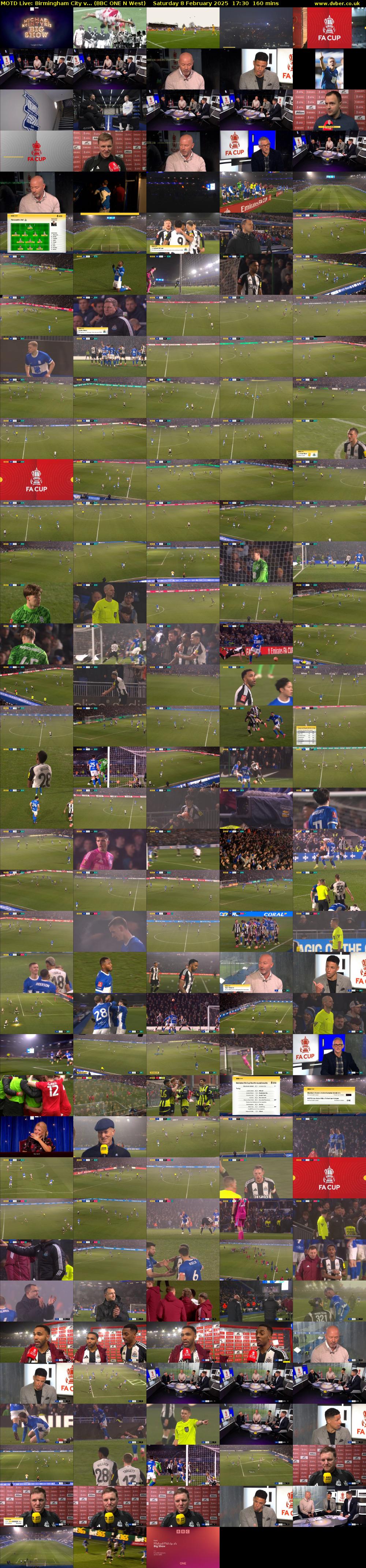 MOTD Live: Birmingham City v... (BBC ONE N West) Saturday 8 February 2025 17:30 - 20:10