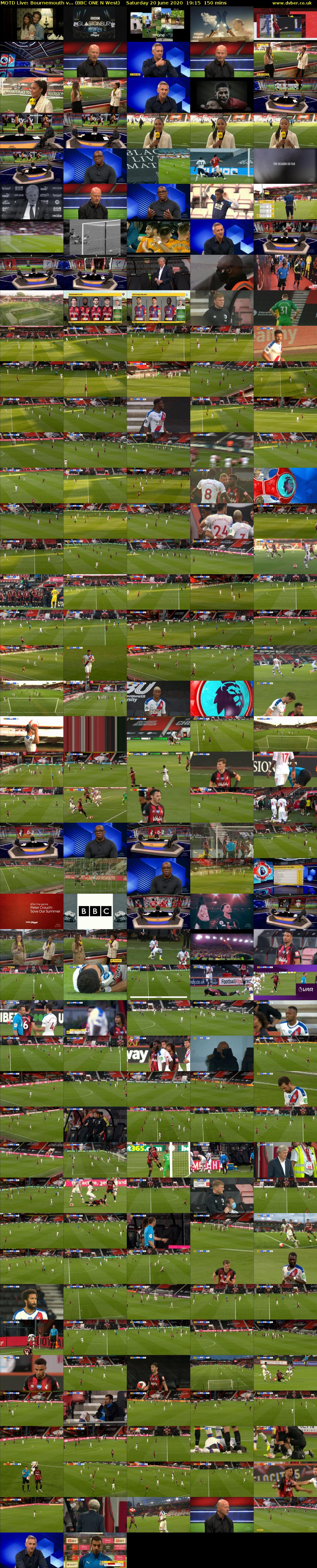 MOTD Live: Bournemouth v... (BBC ONE N West) Saturday 20 June 2020 19:15 - 21:45