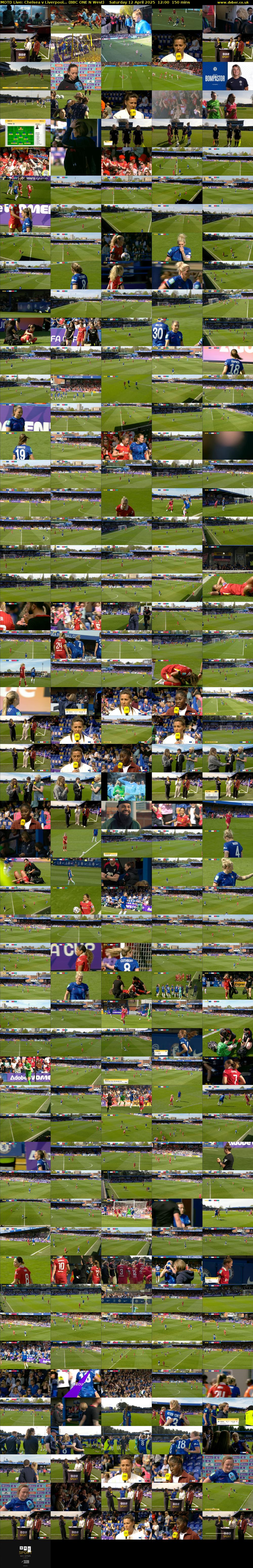 MOTD Live: Chelsea v Liverpool... (BBC ONE N West) Saturday 12 April 2025 12:00 - 14:30