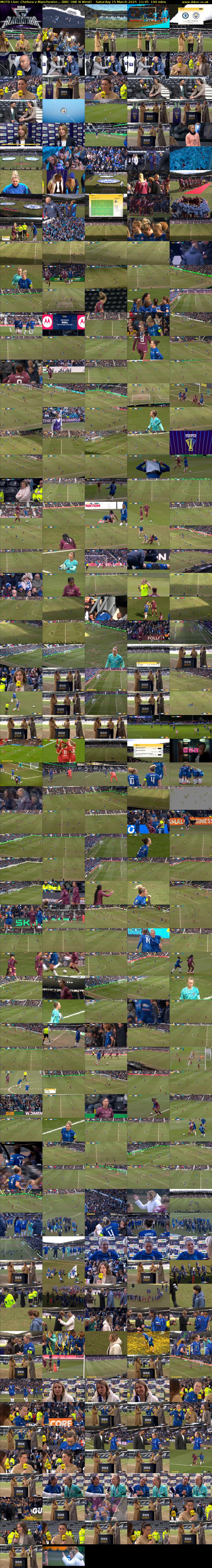 MOTD Live: Chelsea v Manchester... (BBC ONE N West) Saturday 15 March 2025 11:45 - 14:55