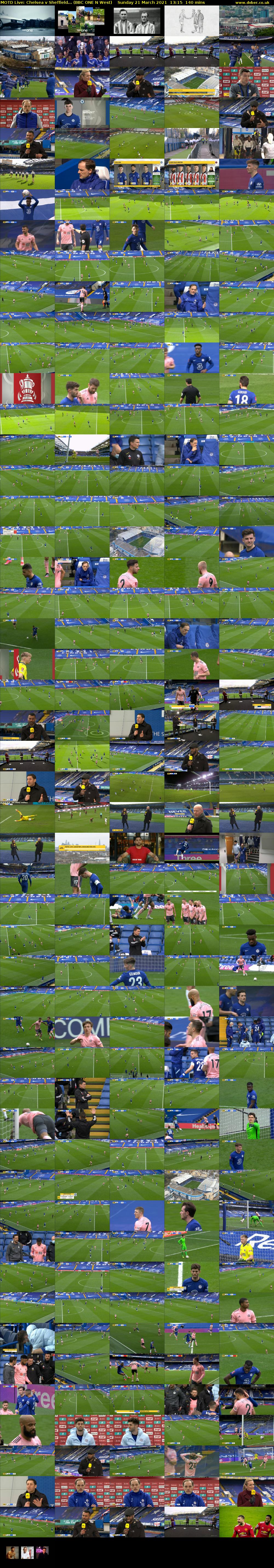 MOTD Live: Chelsea v Sheffield... (BBC ONE N West) Sunday 21 March 2021 13:15 - 15:35