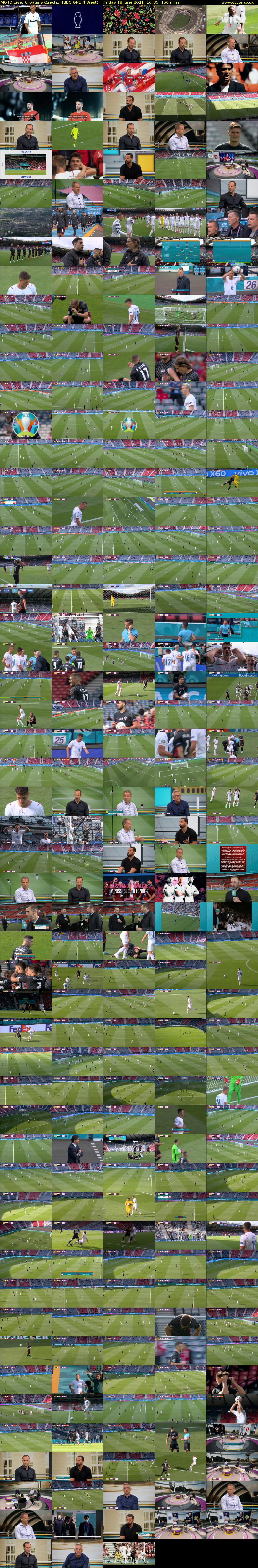 MOTD Live: Croatia v Czech... (BBC ONE N West) Friday 18 June 2021 16:35 - 19:05