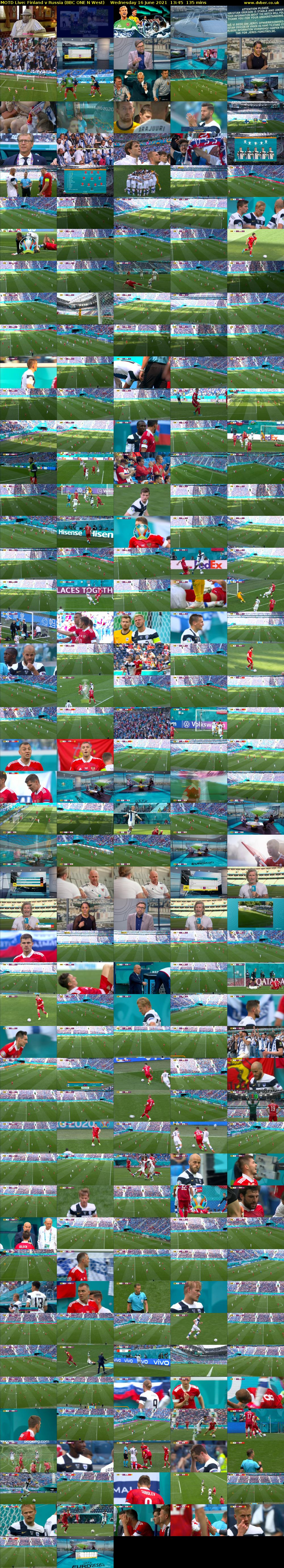 MOTD Live: Finland v Russia (BBC ONE N West) Wednesday 16 June 2021 13:45 - 16:00