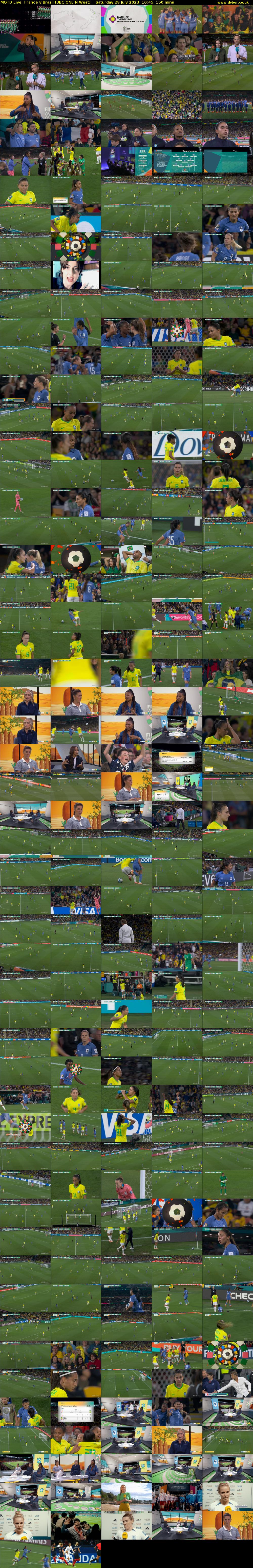 MOTD Live: France v Brazil (BBC ONE N West) Saturday 29 July 2023 10:45 - 13:15