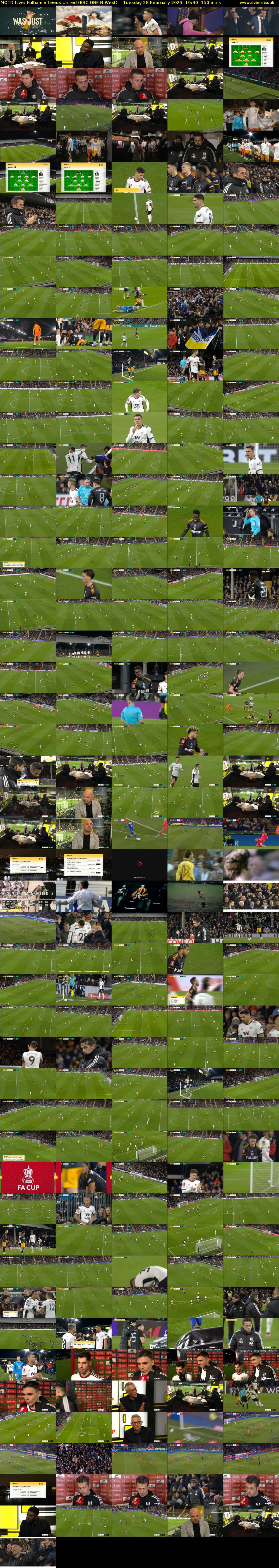 MOTD Live: Fulham v Leeds United (BBC ONE N West) Tuesday 28 February 2023 19:30 - 22:00