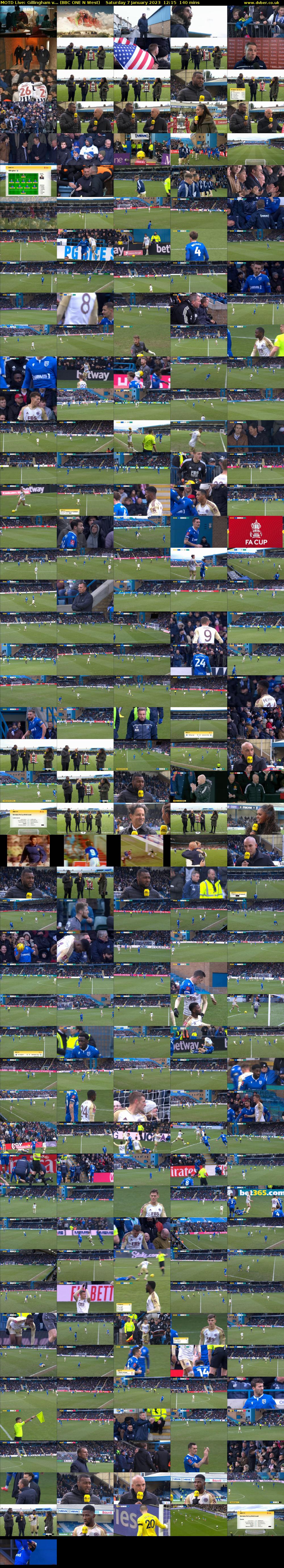 MOTD Live: Gillingham v... (BBC ONE N West) Saturday 7 January 2023 12:15 - 14:35