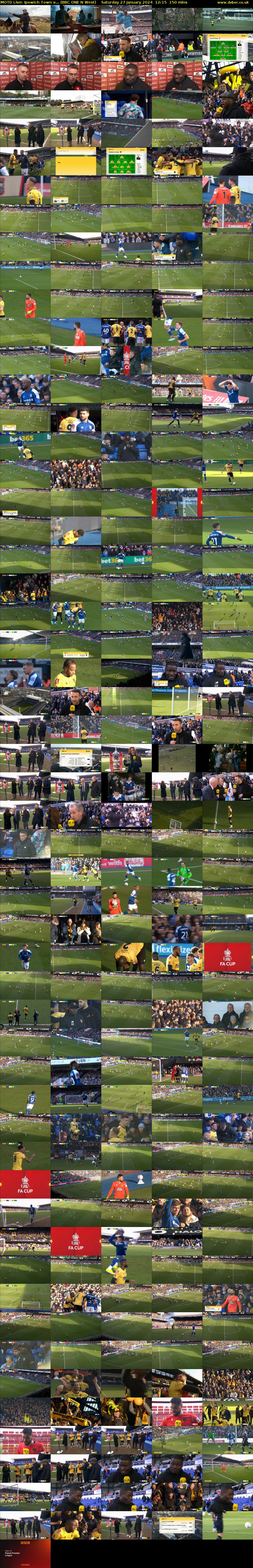 MOTD Live: Ipswich Town v... (BBC ONE N West) Saturday 27 January 2024 12:15 - 14:45