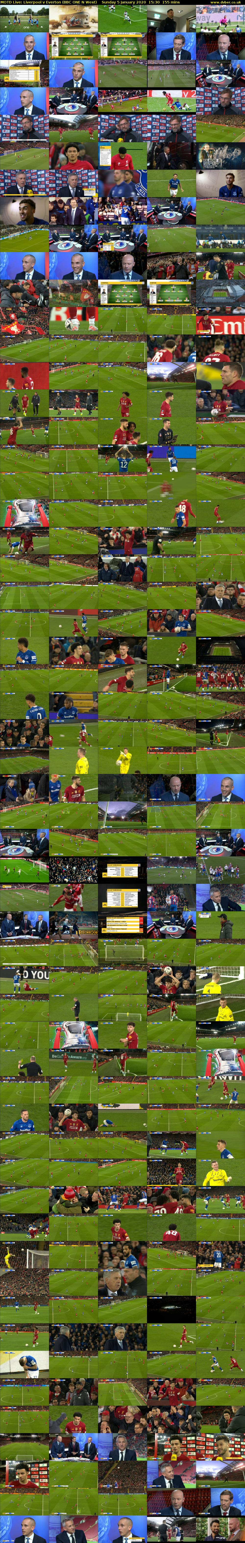 MOTD Live: Liverpool v Everton (BBC ONE N West) Sunday 5 January 2020 15:30 - 18:05