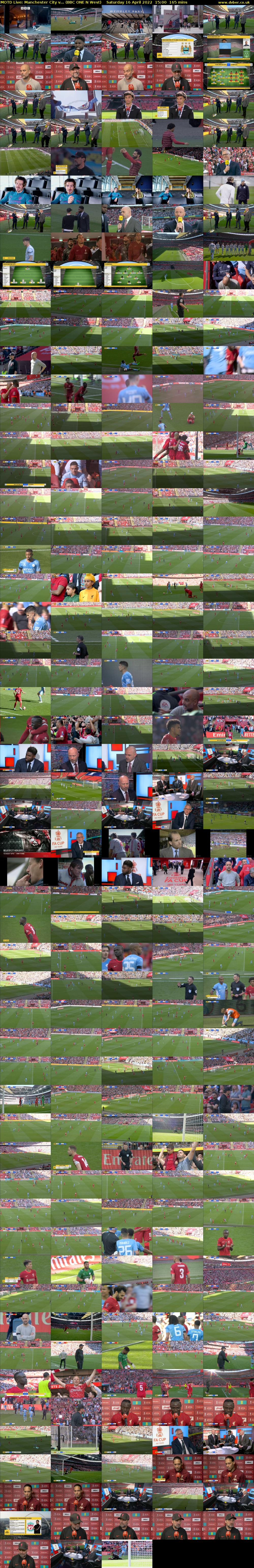 MOTD Live: Manchester City v... (BBC ONE N West) Saturday 16 April 2022 15:00 - 17:45