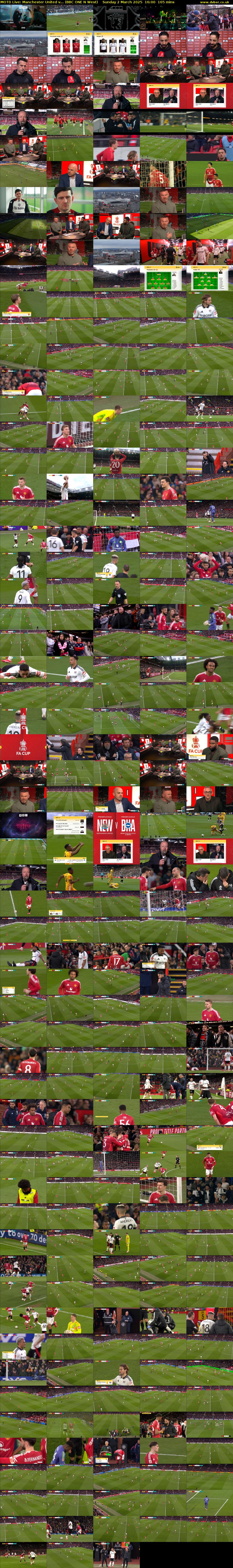 MOTD Live: Manchester United v... (BBC ONE N West) Sunday 2 March 2025 16:00 - 18:45