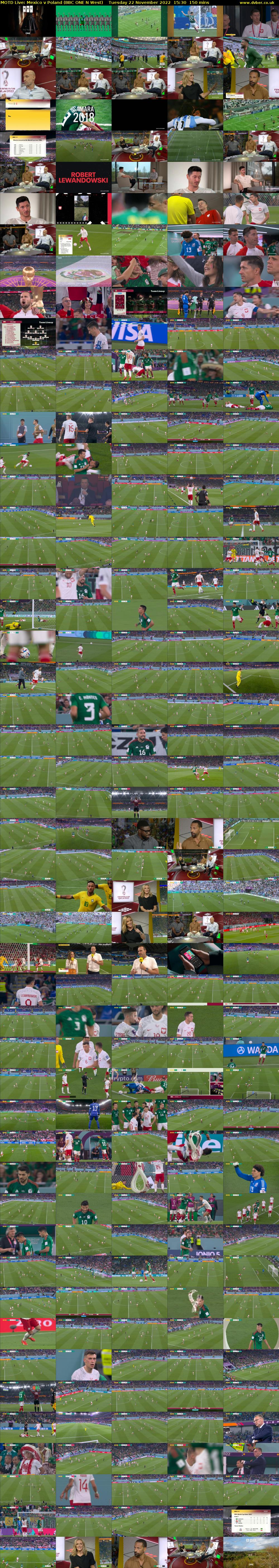 MOTD Live: Mexico v Poland (BBC ONE N West) Tuesday 22 November 2022 15:30 - 18:00