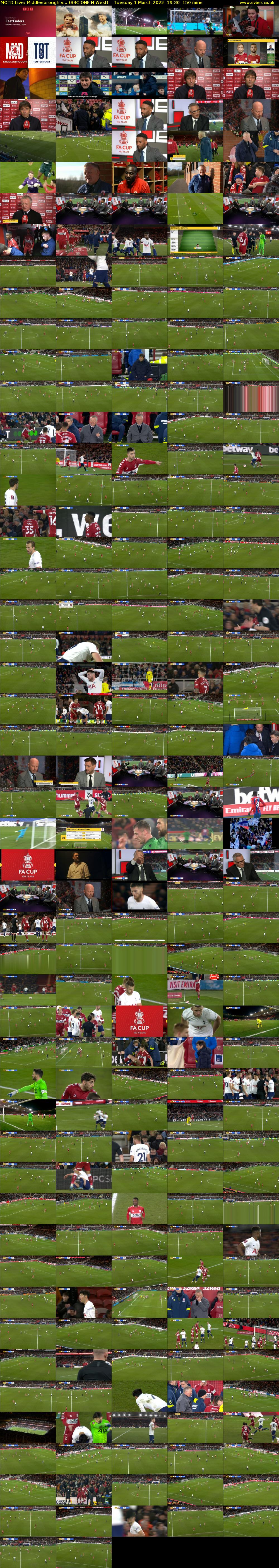 MOTD Live: Middlesbrough v... (BBC ONE N West) Tuesday 1 March 2022 19:30 - 22:00