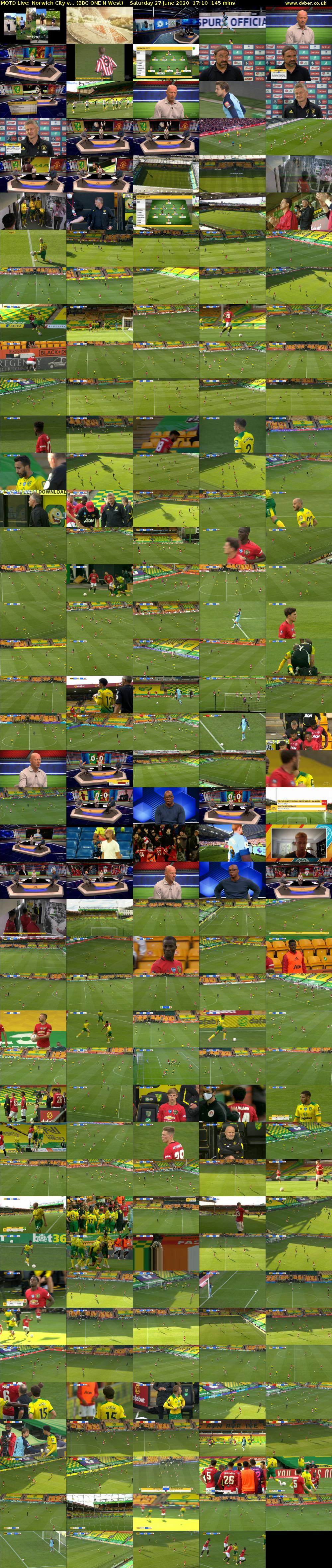 MOTD Live: Norwich City v... (BBC ONE N West) Saturday 27 June 2020 17:10 - 19:35