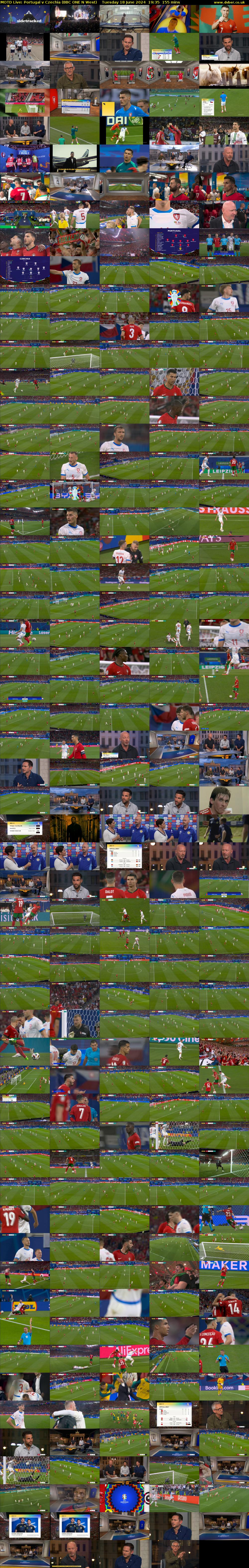MOTD Live: Portugal v Czechia (BBC ONE N West) Tuesday 18 June 2024 19:35 - 22:10