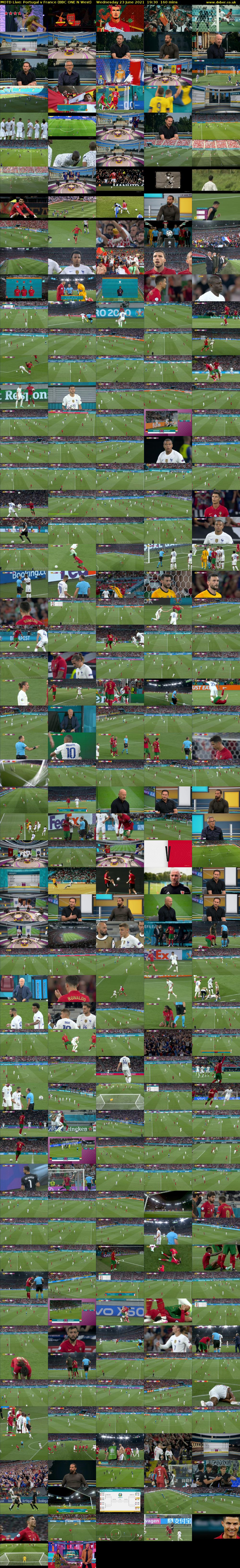 MOTD Live: Portugal v France (BBC ONE N West) Wednesday 23 June 2021 19:30 - 22:10