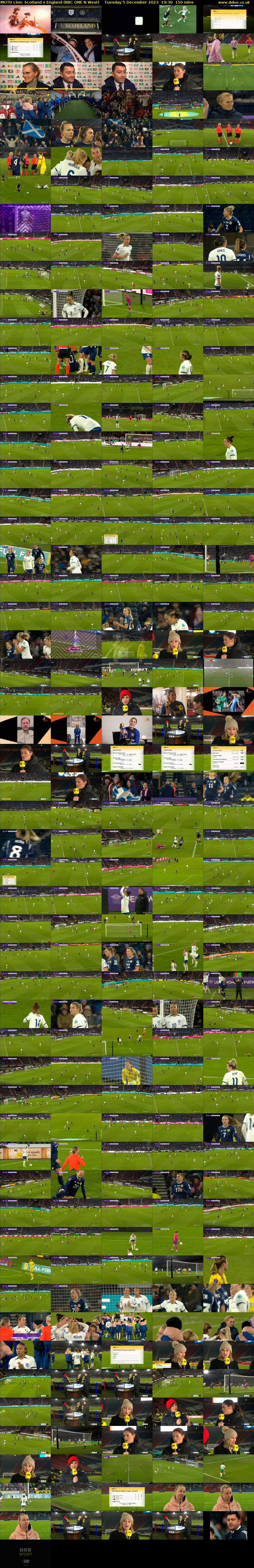 MOTD Live: Scotland v England (BBC ONE N West) Tuesday 5 December 2023 19:30 - 22:00