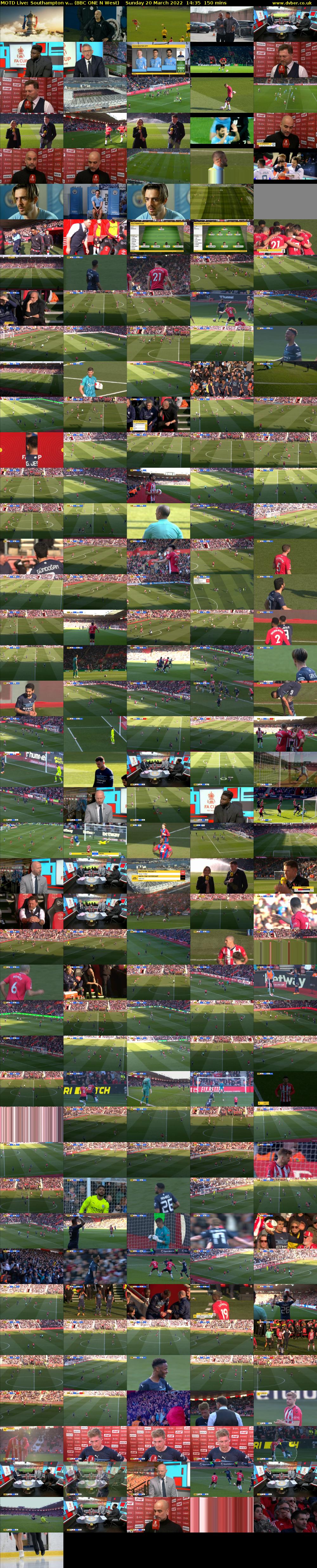 MOTD Live: Southampton v... (BBC ONE N West) Sunday 20 March 2022 14:35 - 17:05
