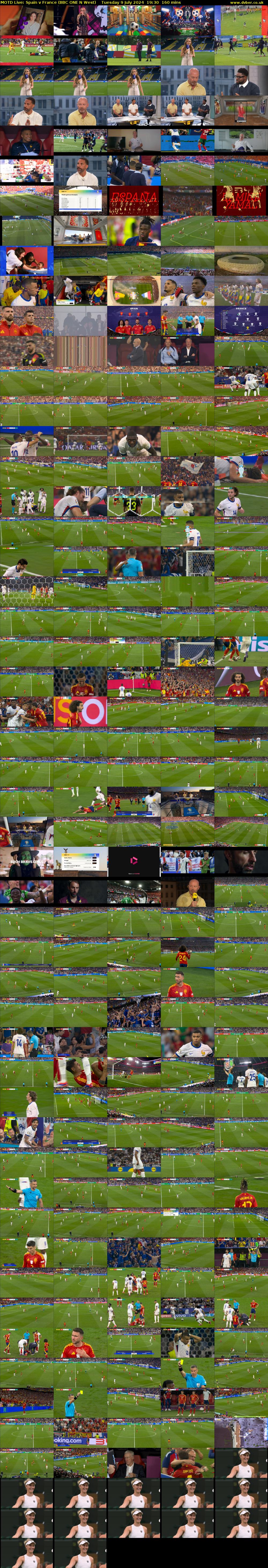 MOTD Live: Spain v France (BBC ONE N West) Tuesday 9 July 2024 19:30 - 22:10