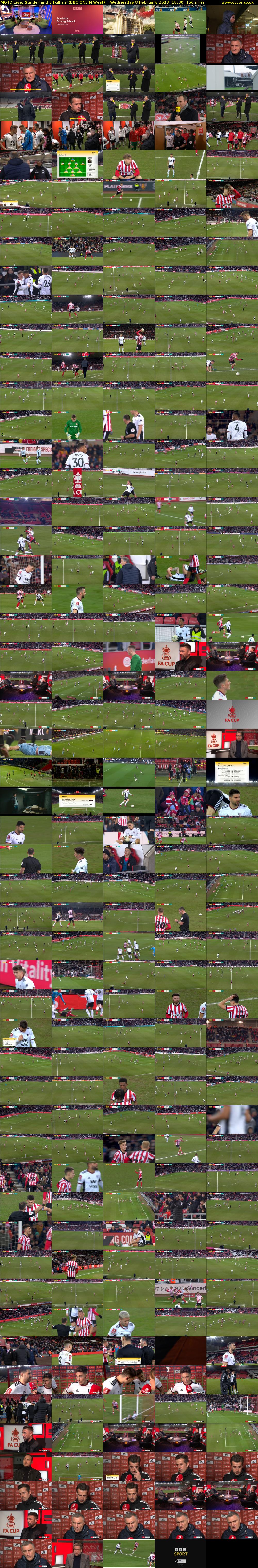 MOTD Live: Sunderland v Fulham (BBC ONE N West) Wednesday 8 February 2023 19:30 - 22:00