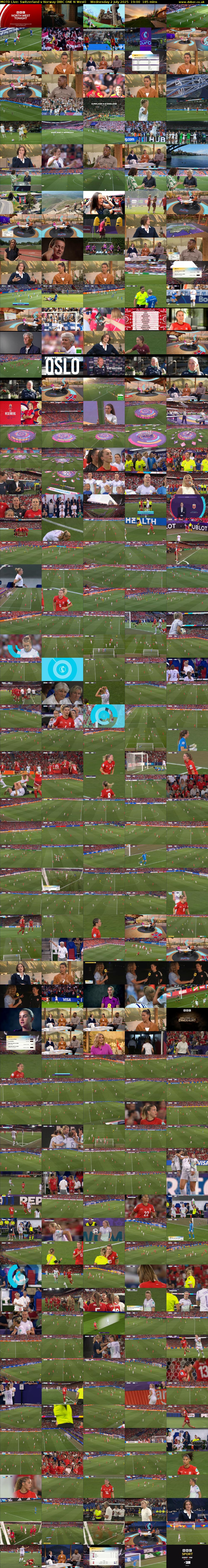 MOTD Live: Switzerland v Norway (BBC ONE N West) Wednesday 2 July 2025 19:00 - 22:05