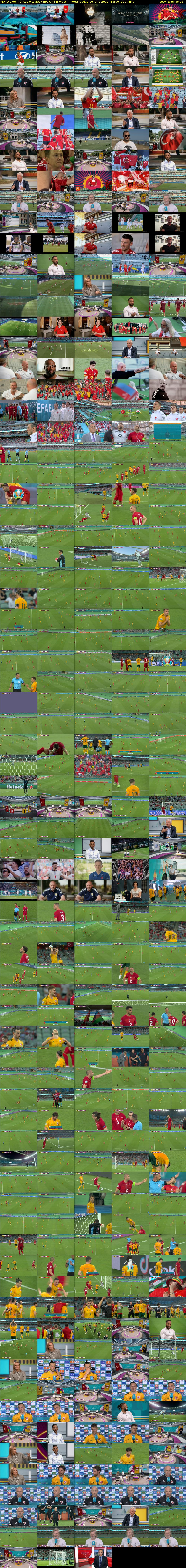 MOTD Live: Turkey v Wales (BBC ONE N West) Wednesday 16 June 2021 16:00 - 19:30