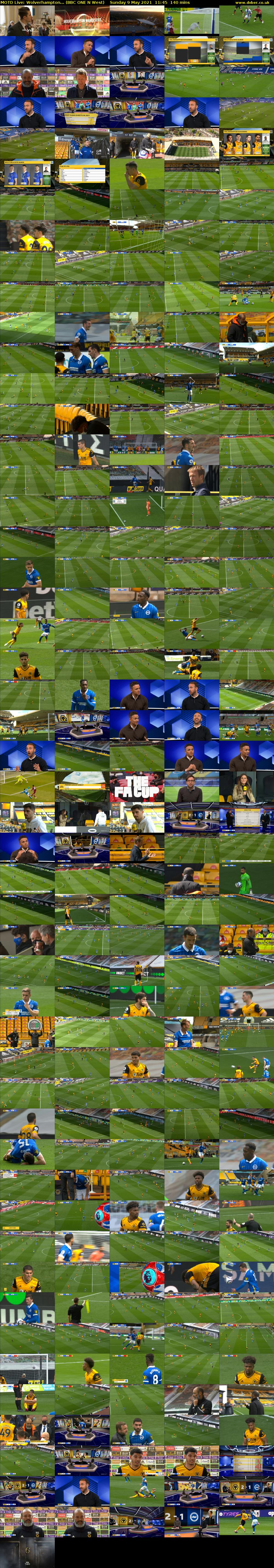 MOTD Live: Wolverhampton... (BBC ONE N West) Sunday 9 May 2021 11:45 - 14:05
