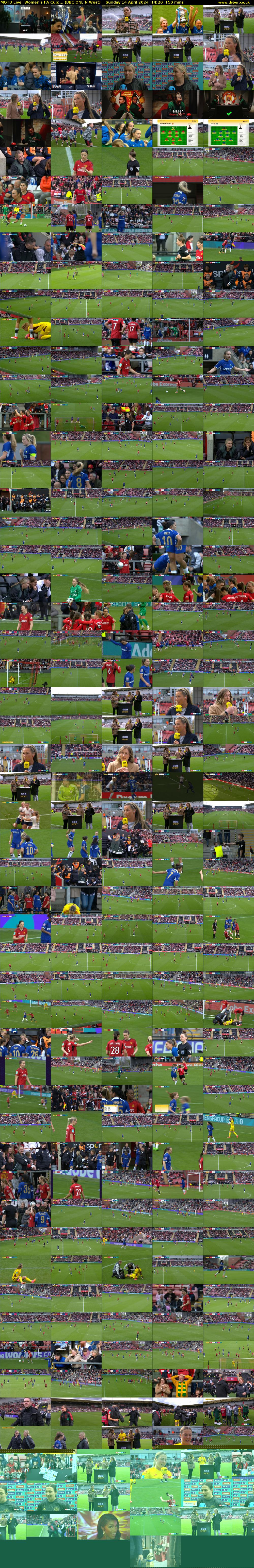 MOTD Live: Women's FA Cup:... (BBC ONE N West) Sunday 14 April 2024 14:20 - 16:50