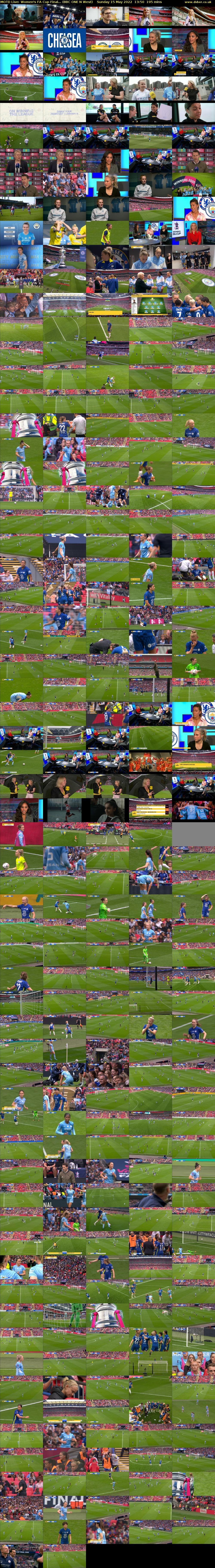 MOTD Live: Women's FA Cup Final... (BBC ONE N West) Sunday 15 May 2022 13:50 - 17:05