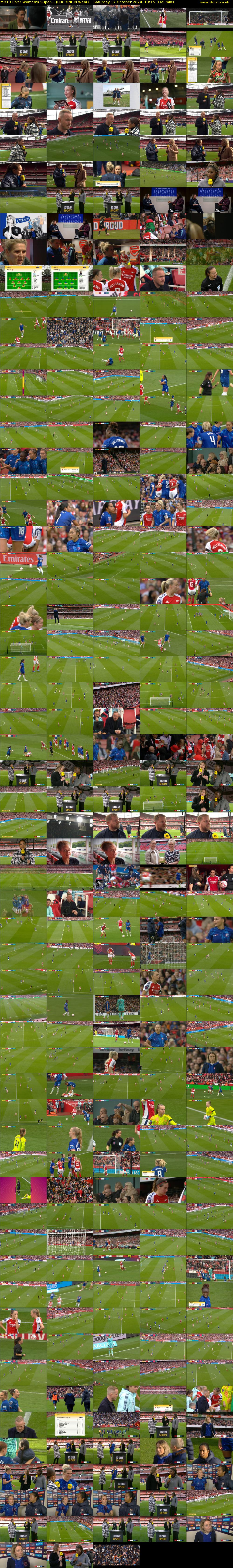 MOTD Live: Women's Super... (BBC ONE N West) Saturday 12 October 2024 13:15 - 16:00