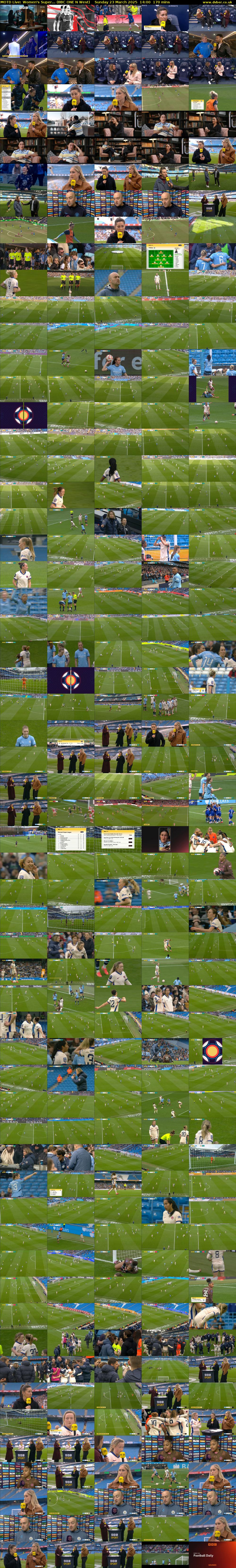 MOTD Live: Women's Super... (BBC ONE N West) Sunday 23 March 2025 14:00 - 16:50