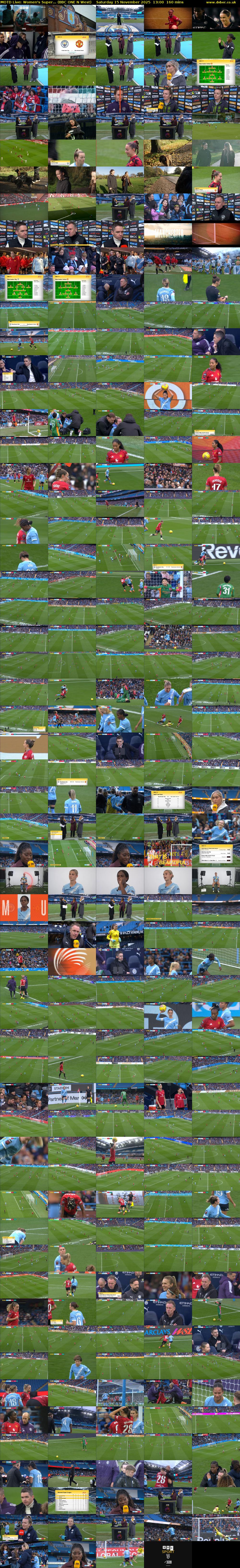 MOTD Live: Women's Super... (BBC ONE N West) Saturday 15 November 2025 13:00 - 15:40