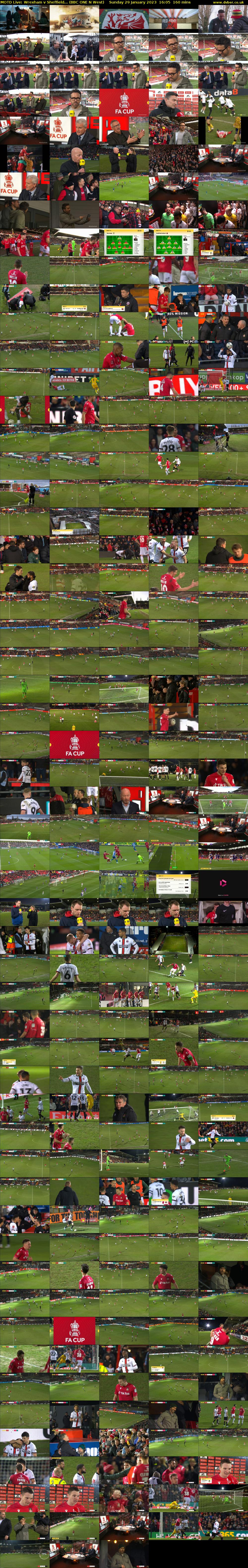MOTD Live: Wrexham v Sheffield... (BBC ONE N West) Sunday 29 January 2023 16:05 - 18:45