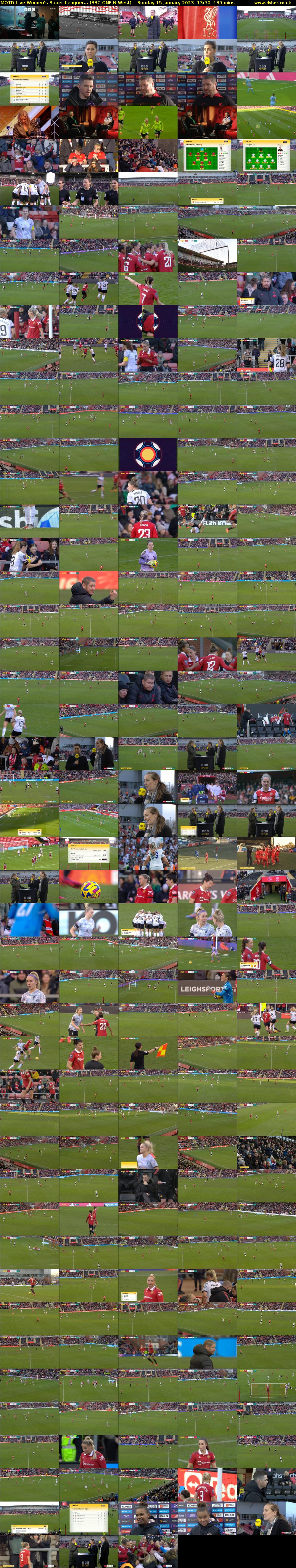 MOTD Live Women's Super League:... (BBC ONE N West) Sunday 15 January 2023 13:50 - 16:05