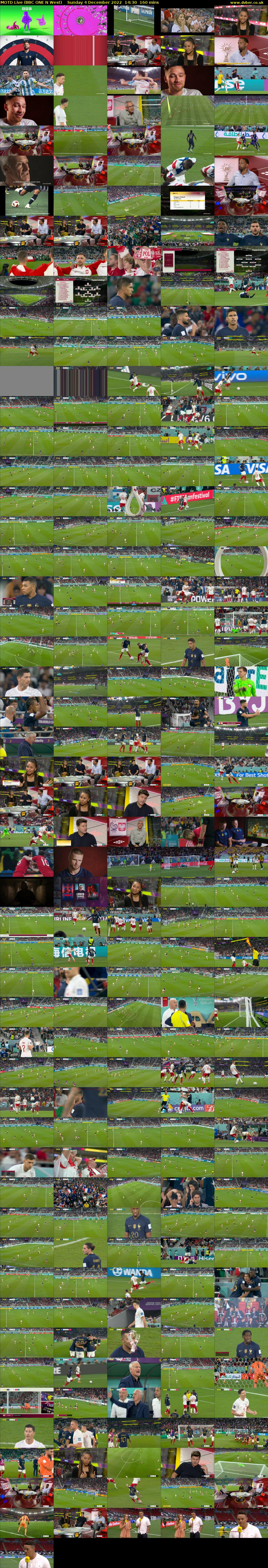 MOTD Live (BBC ONE N West) Sunday 4 December 2022 14:30 - 17:10