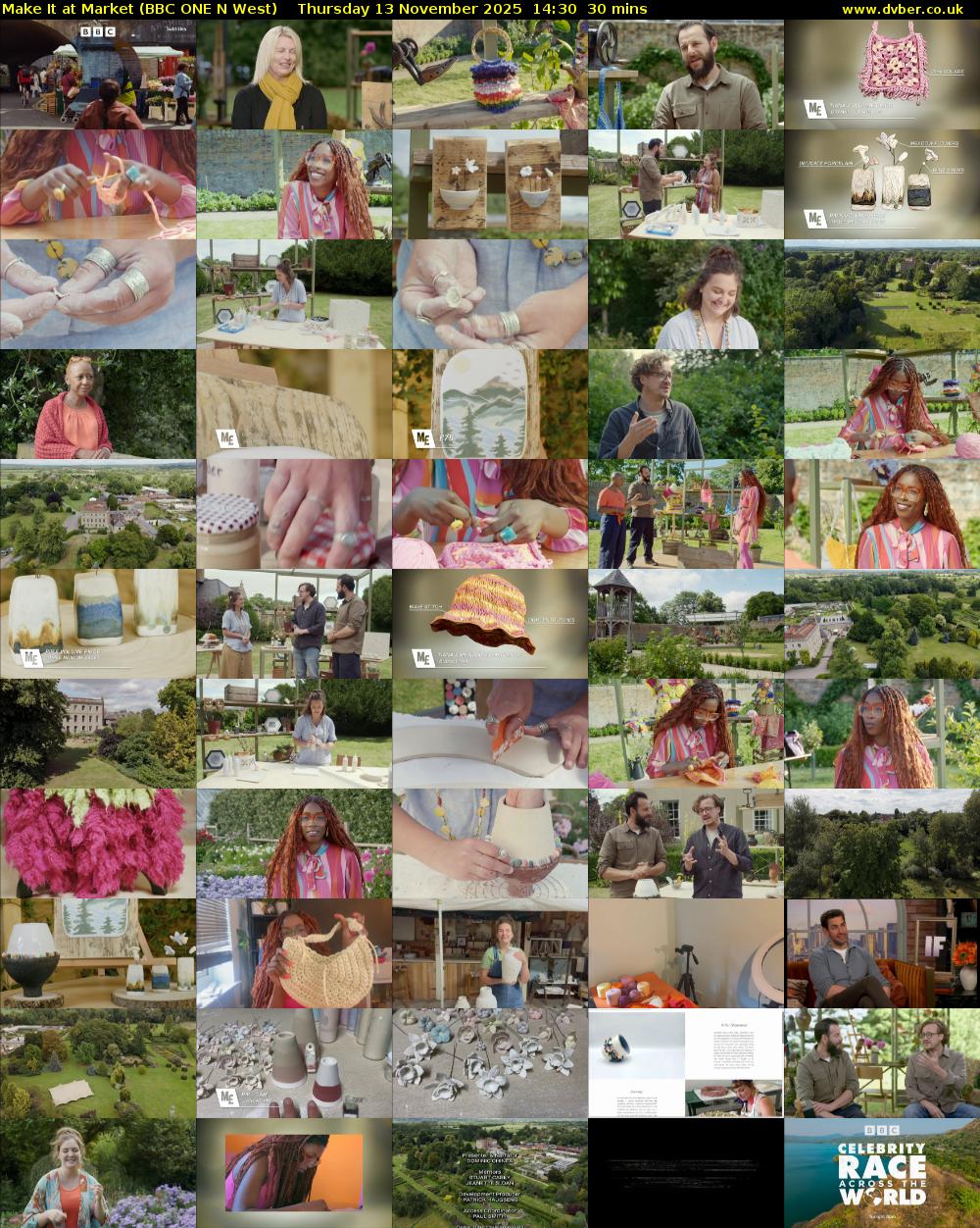 Make It at Market (BBC ONE N West) Thursday 13 November 2025 14:30 - 15:00